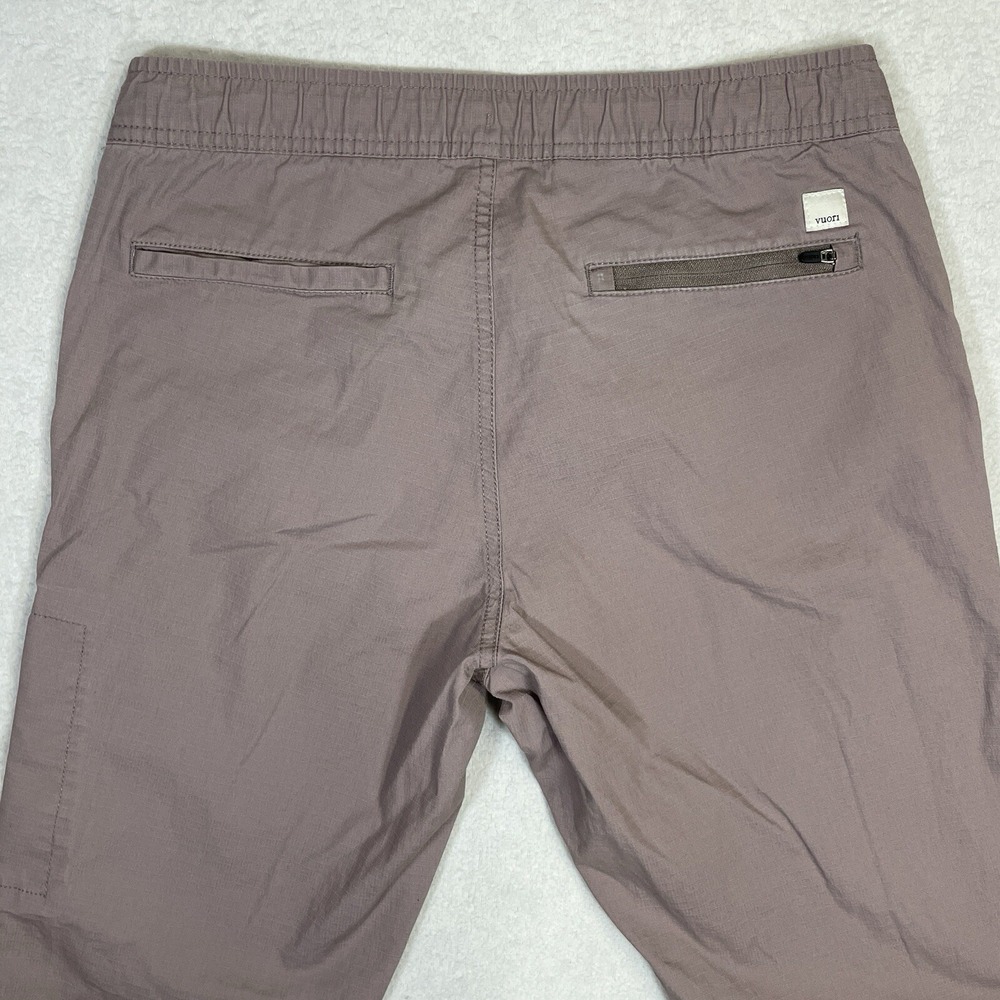 Vuori Ripstop Dura Terra Pants Drawstring Stretch Light Brown Womens Small VW401 - Picture 9 of 14